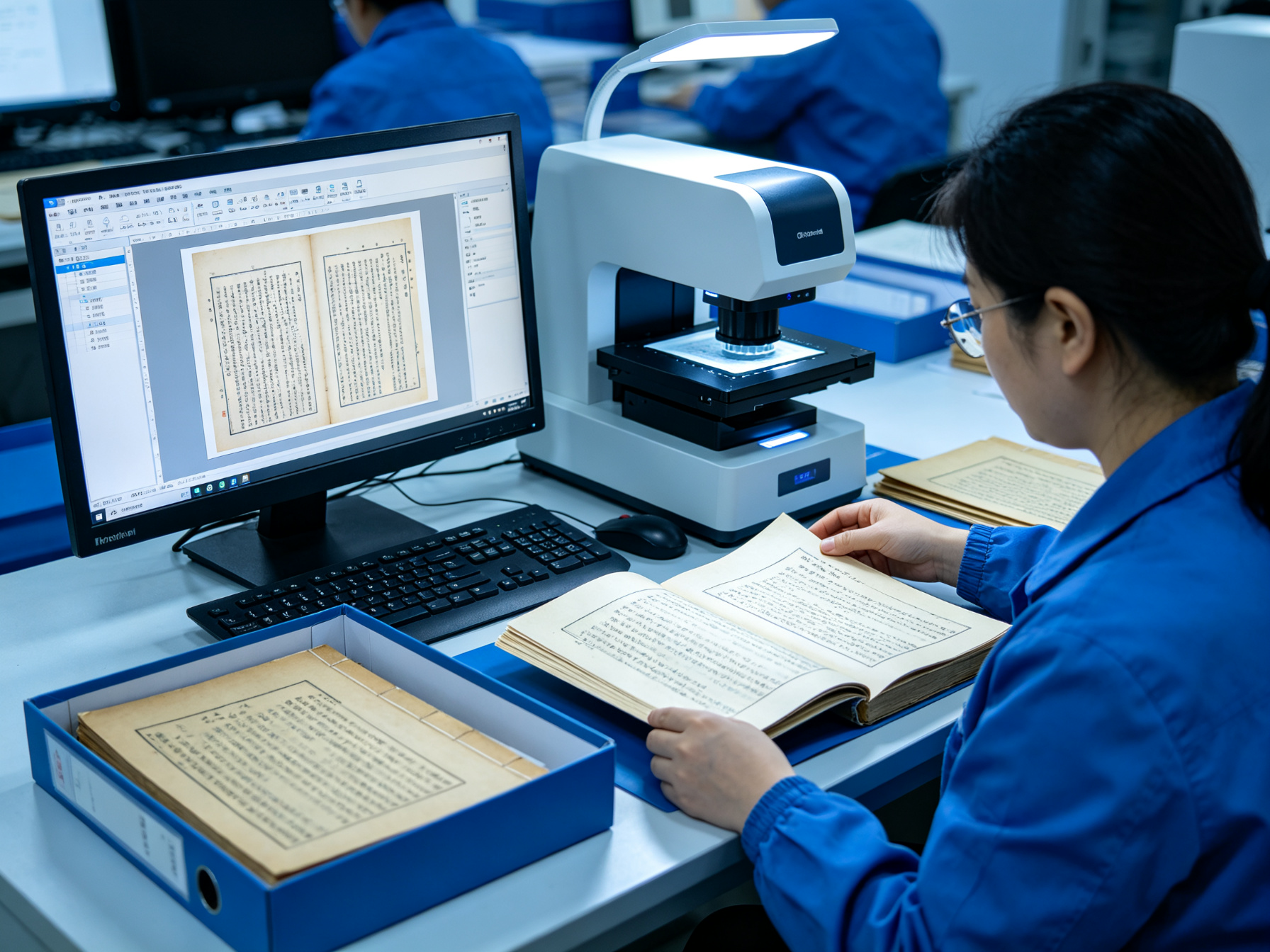 档案数字化加工现场